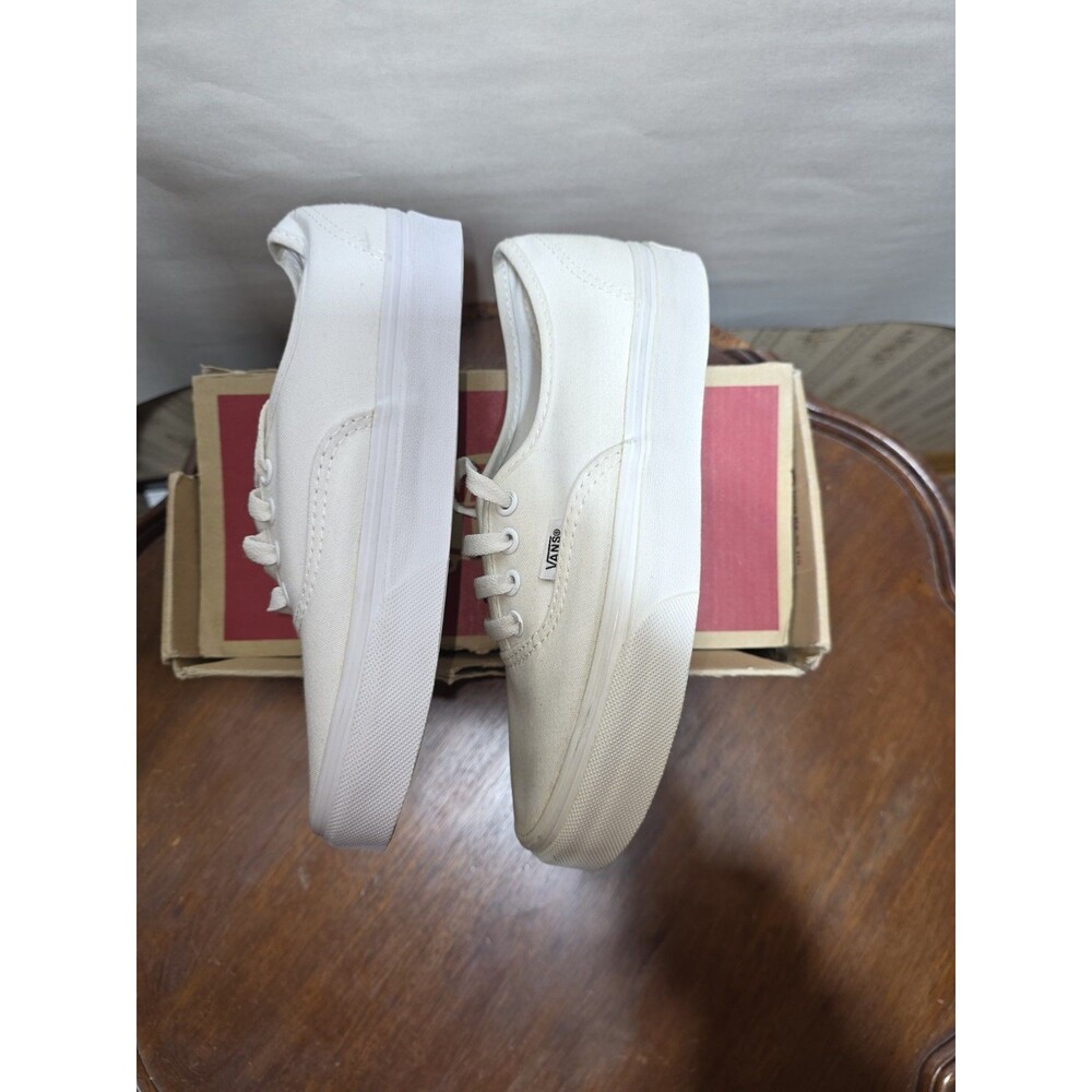 Vans Authentic True White Womens 6 Mens 4.5 Canvas Sneakers VN000EE3W00